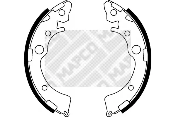 комплект спирачна челюст MAPCO               