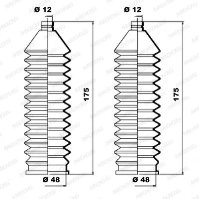 комплект маншон, кормилно управление MOOG                
