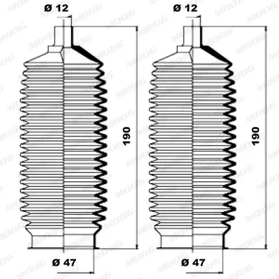 комплект маншон, кормилно управление MOOG                