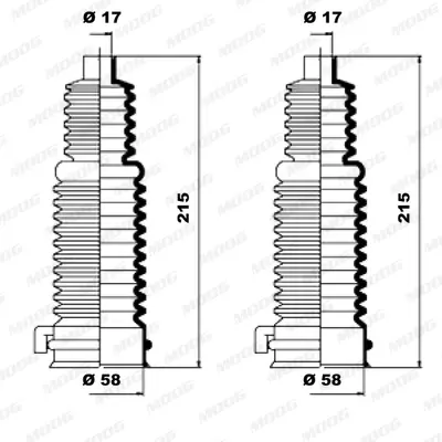 комплект маншон, кормилно управление MOOG                