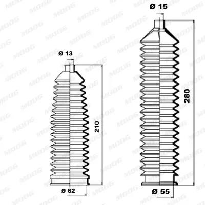 комплект маншон, кормилно управление MOOG                