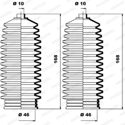 комплект маншон, кормилно управление MOOG                