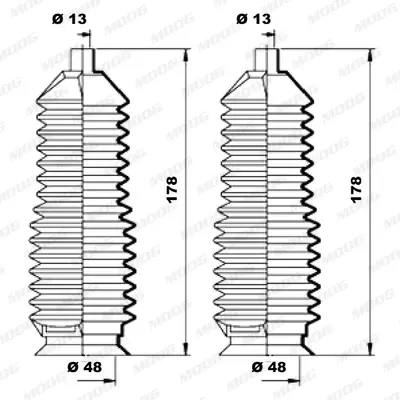 комплект маншон, кормилно управление MOOG                