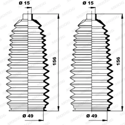 комплект маншон, кормилно управление MOOG                