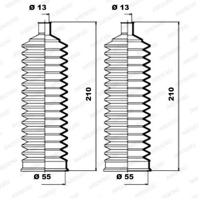 комплект маншон, кормилно управление MOOG                