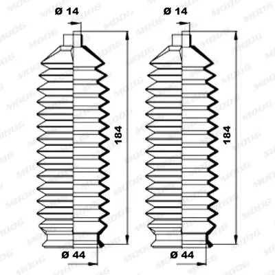 комплект маншон, кормилно управление MOOG                
