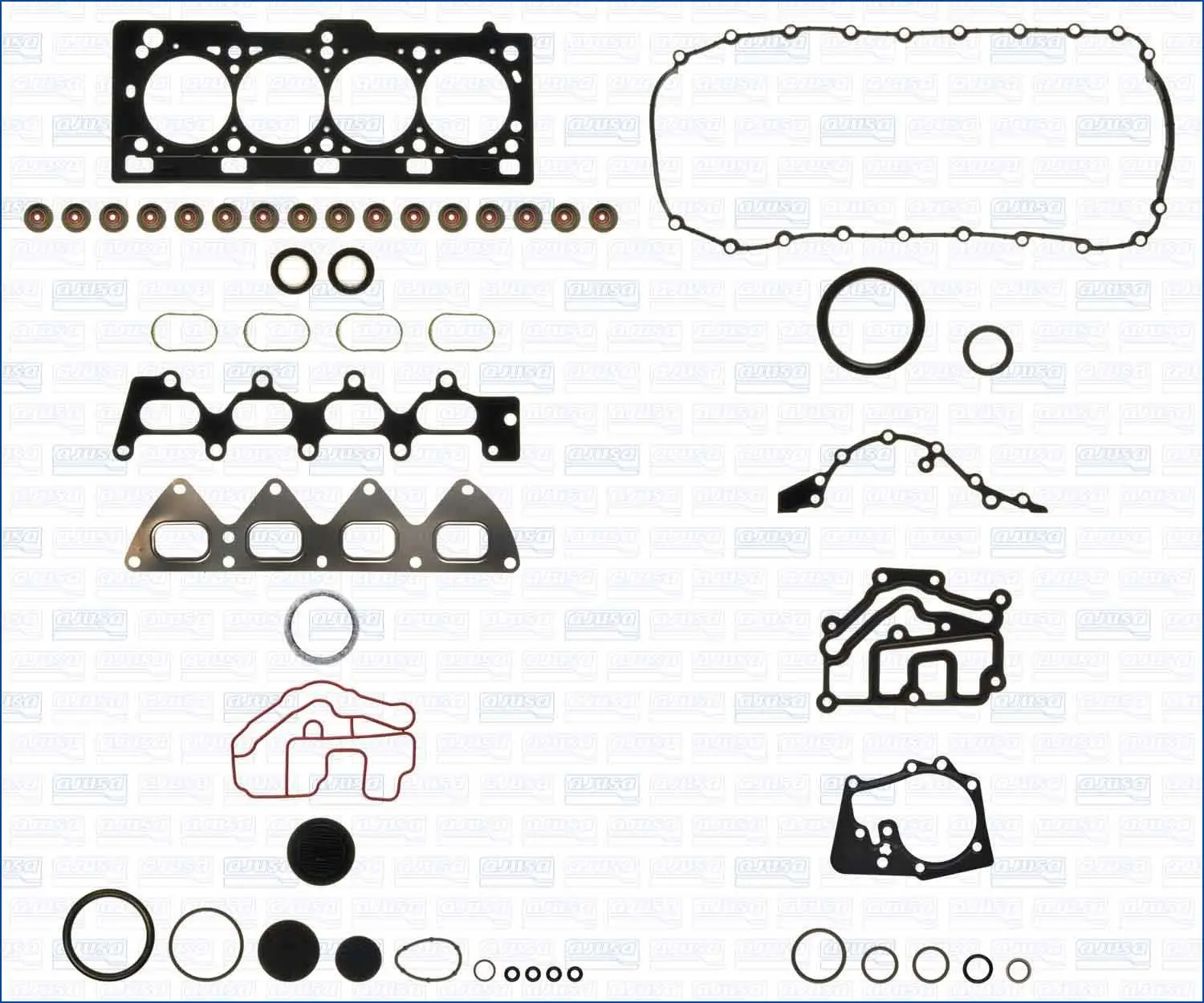 пълен комплект гарнитури, двигател AJUSA               