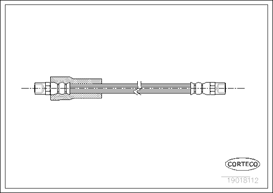 спирачен маркуч CORTECO             