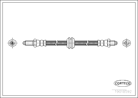 спирачен маркуч CORTECO             