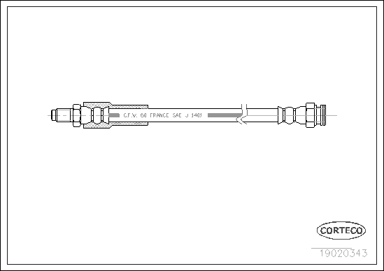 спирачен маркуч CORTECO             