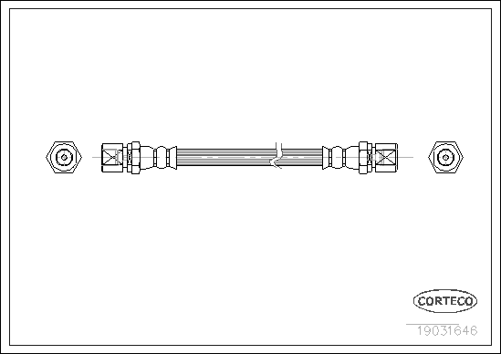 спирачен маркуч CORTECO             
