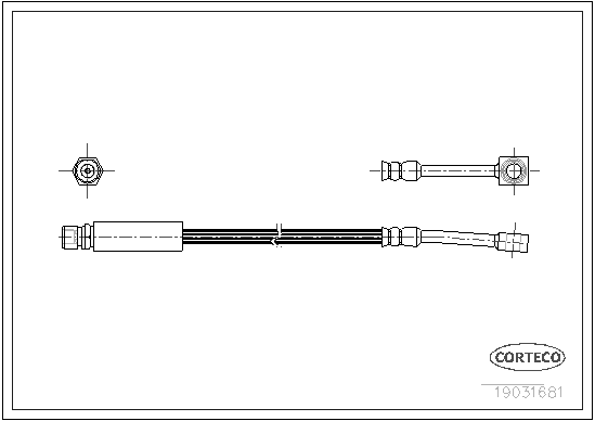спирачен маркуч CORTECO             