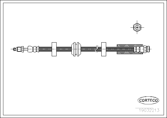 спирачен маркуч CORTECO             