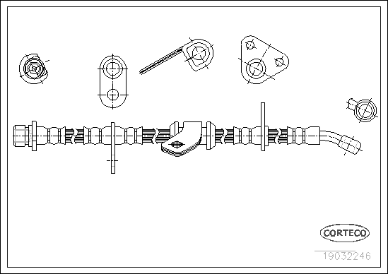спирачен маркуч CORTECO             