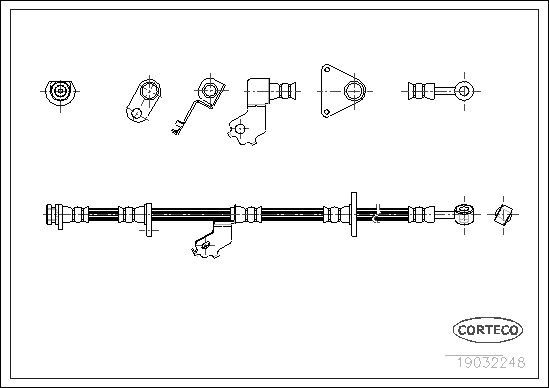 спирачен маркуч CORTECO             