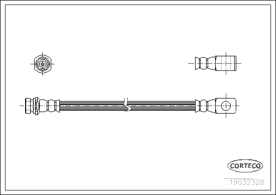 спирачен маркуч CORTECO             
