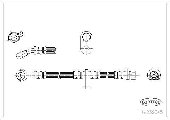спирачен маркуч CORTECO             