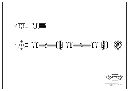 спирачен маркуч CORTECO             