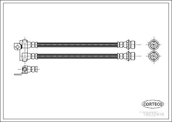 спирачен маркуч CORTECO             