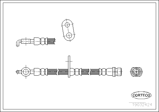 спирачен маркуч CORTECO             