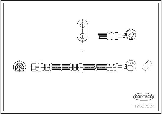 спирачен маркуч CORTECO             