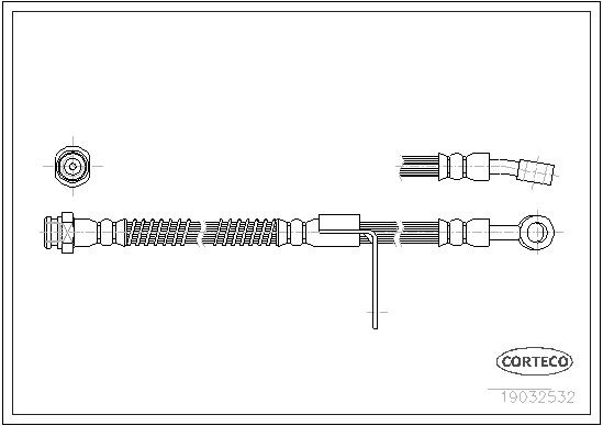 спирачен маркуч CORTECO             