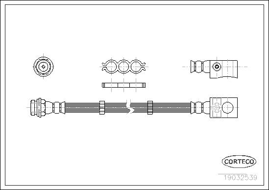 спирачен маркуч CORTECO             