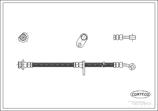 спирачен маркуч CORTECO             