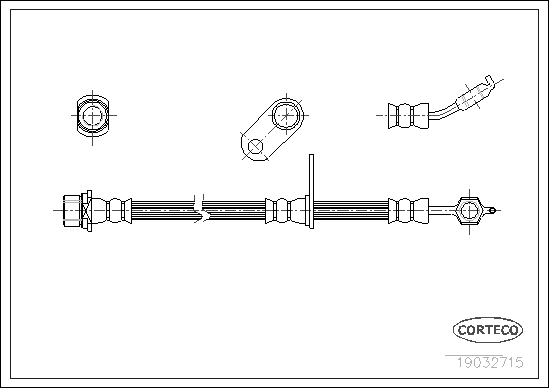 спирачен маркуч CORTECO             