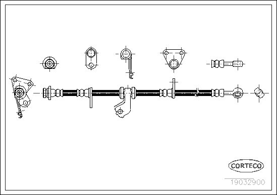 спирачен маркуч CORTECO             