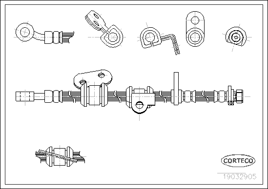 спирачен маркуч CORTECO             
