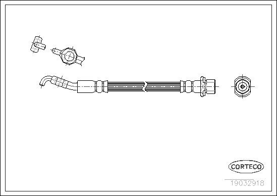 спирачен маркуч CORTECO             