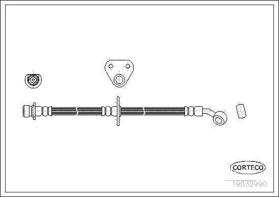 спирачен маркуч CORTECO             