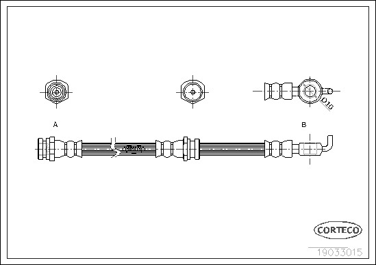 спирачен маркуч CORTECO             