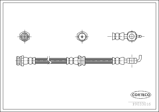 спирачен маркуч CORTECO             