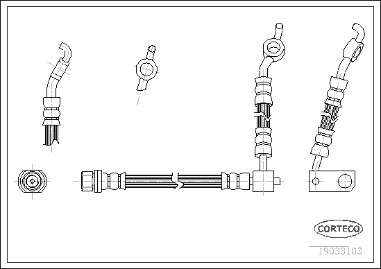 спирачен маркуч CORTECO             