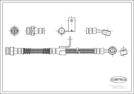 спирачен маркуч CORTECO             