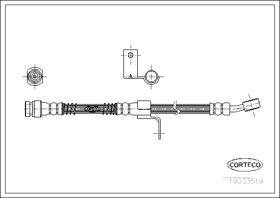 спирачен маркуч CORTECO             