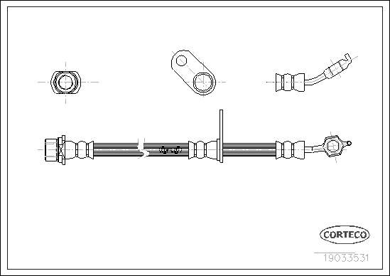спирачен маркуч CORTECO             