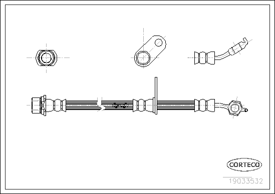 спирачен маркуч CORTECO             