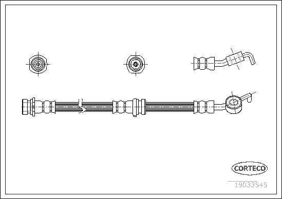 спирачен маркуч CORTECO             