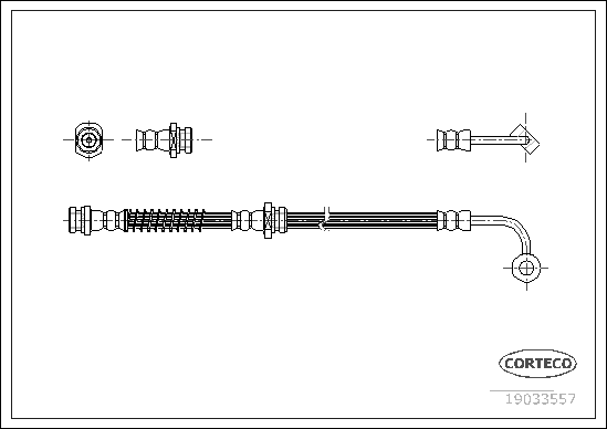 спирачен маркуч CORTECO             