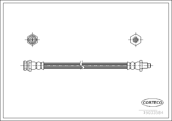 спирачен маркуч CORTECO             