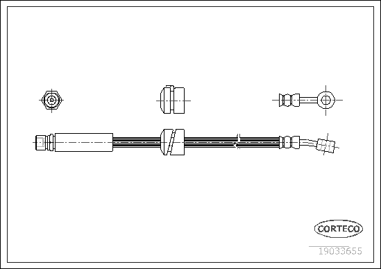 спирачен маркуч CORTECO             