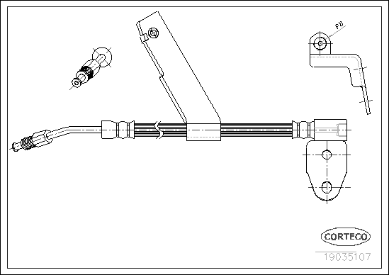 спирачен маркуч CORTECO             