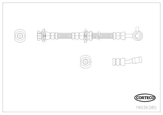 спирачен маркуч CORTECO             