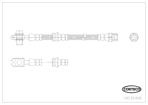 спирачен маркуч CORTECO             