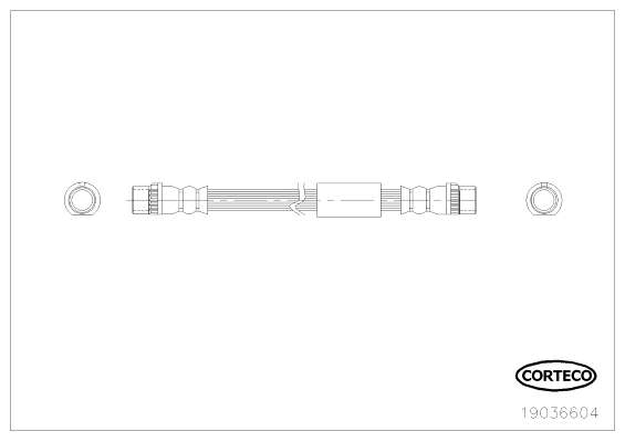 спирачен маркуч CORTECO             
