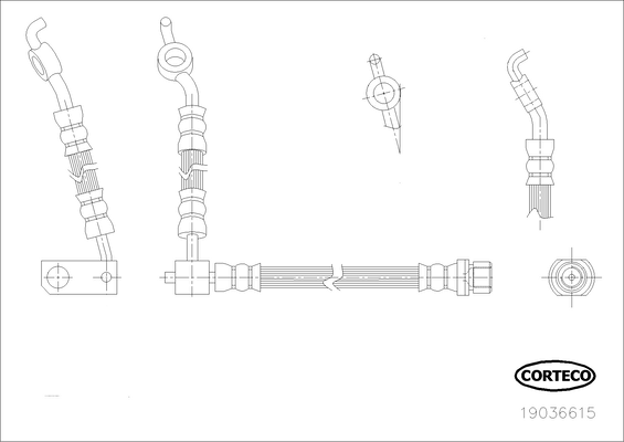спирачен маркуч CORTECO             