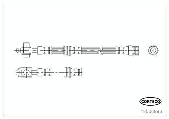 спирачен маркуч CORTECO             
